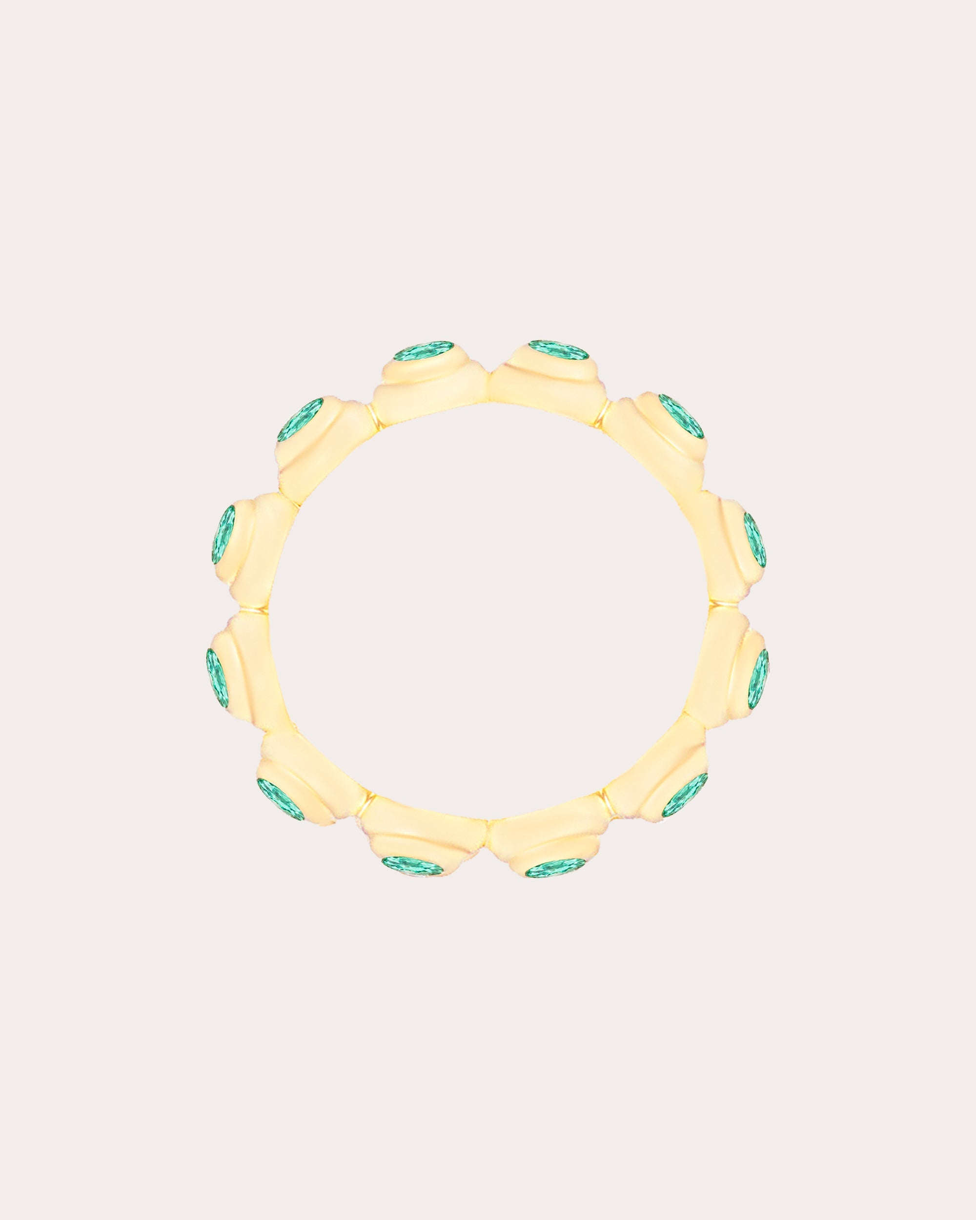 Emerald & 14k Gold Large Evolve Ring