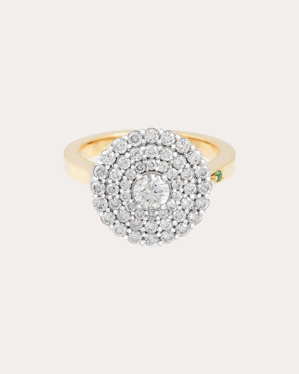 Diamond & 18k Gold Fatima Ring