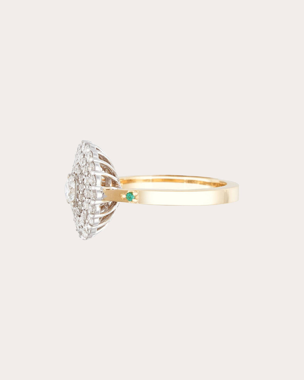 Diamond & 18k Gold Fatima Ring