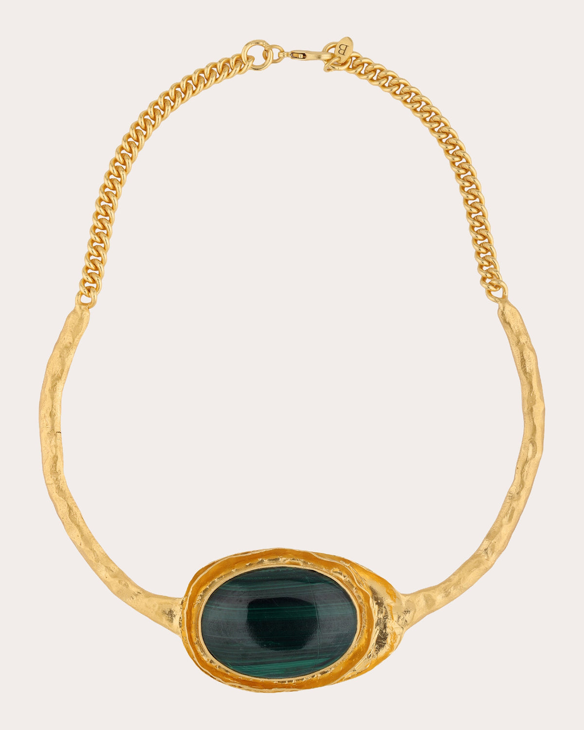 Malachite Rococo Large Collar Necklace