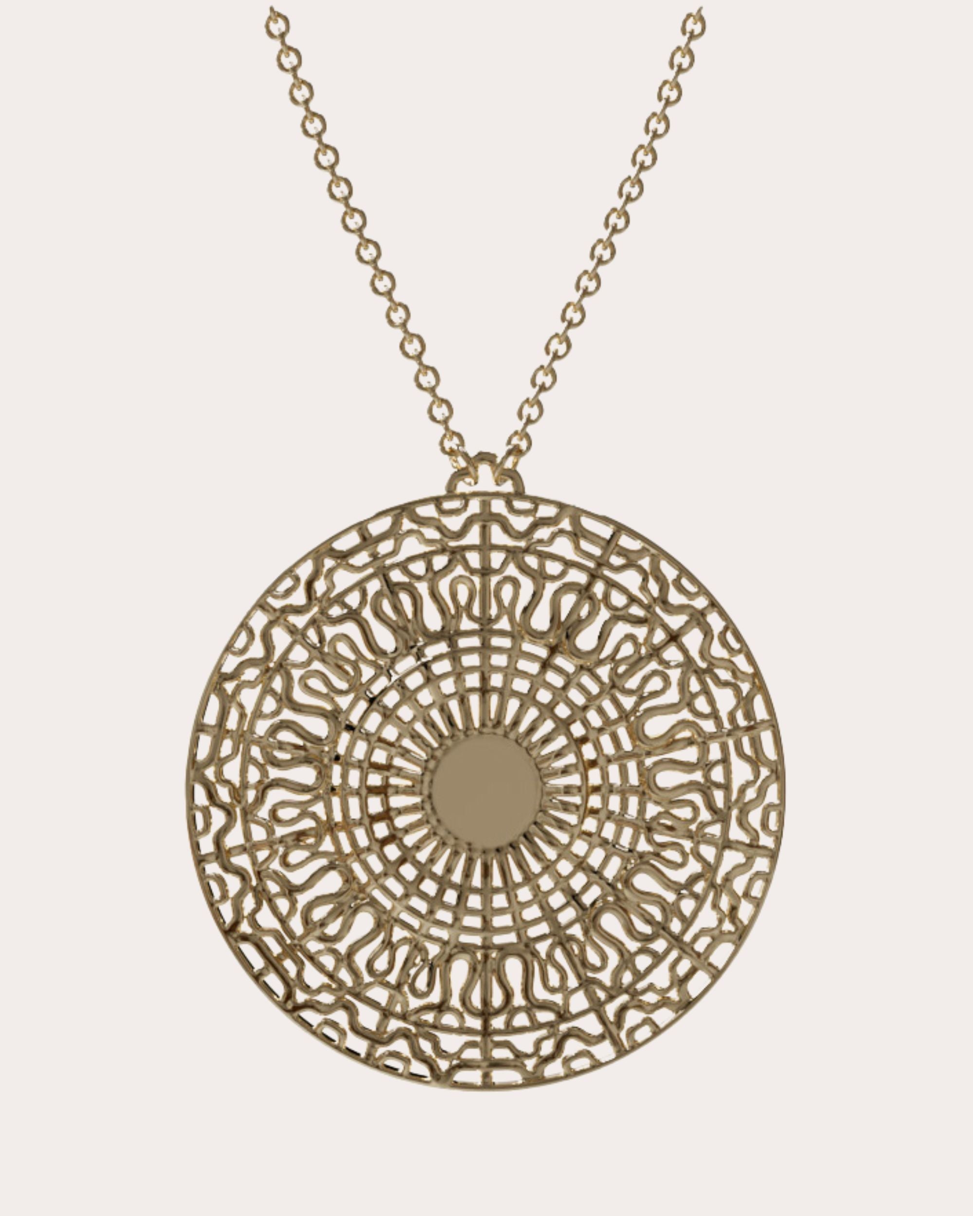 14k Gold 528Hz Pendant Necklace