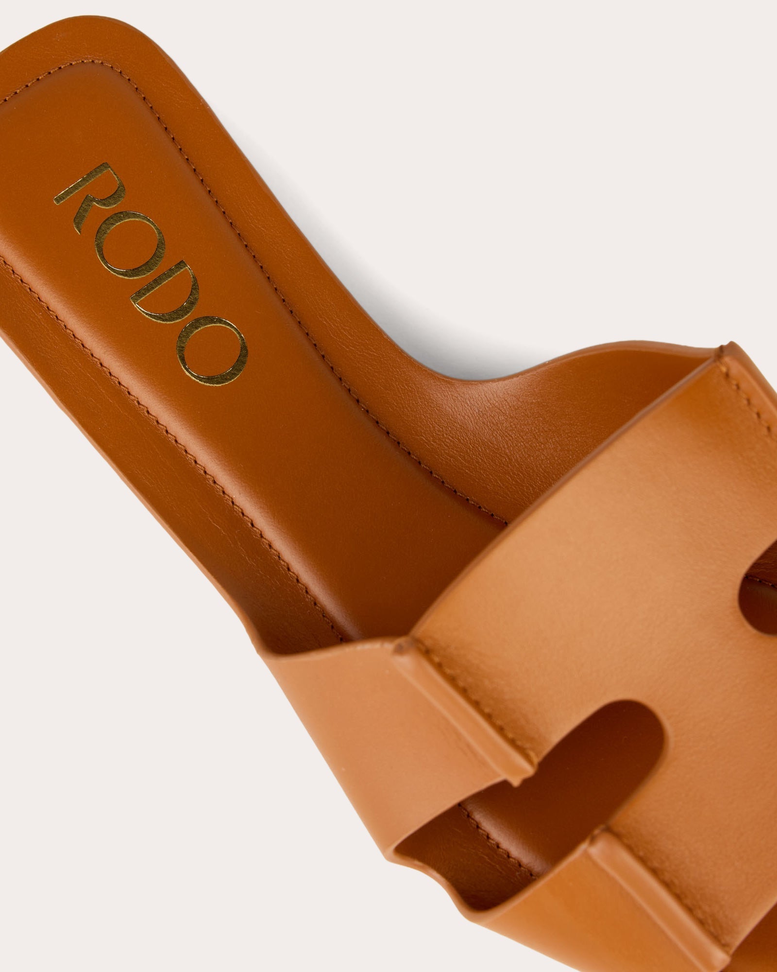Sellier Laser-Cut Leather Sandal