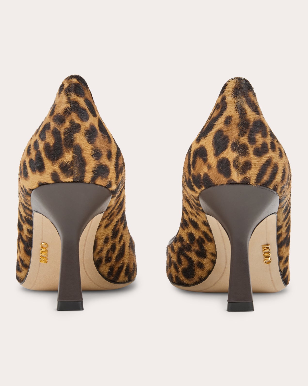 Madeleine 80 Leopard Calf Hair Pump