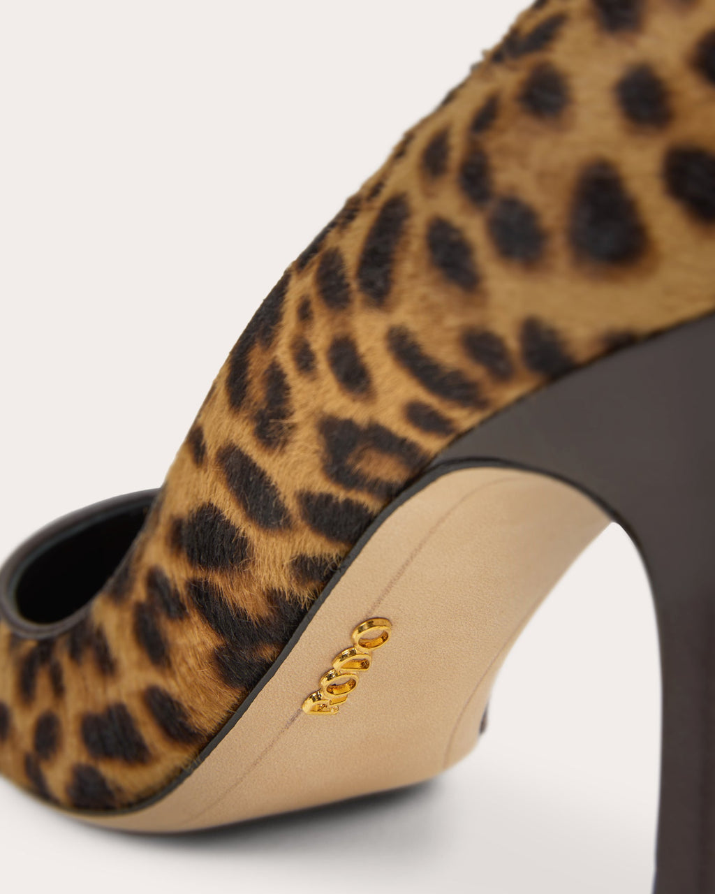 Madeleine 80 Leopard Calf Hair Pump