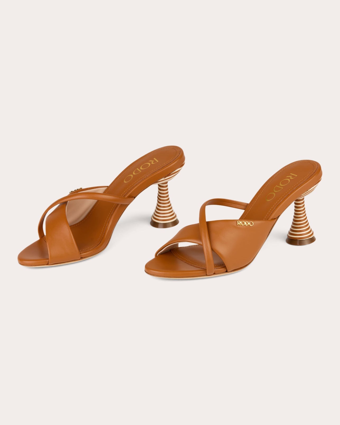Mabella 80 Leather Asymmetric Sandal