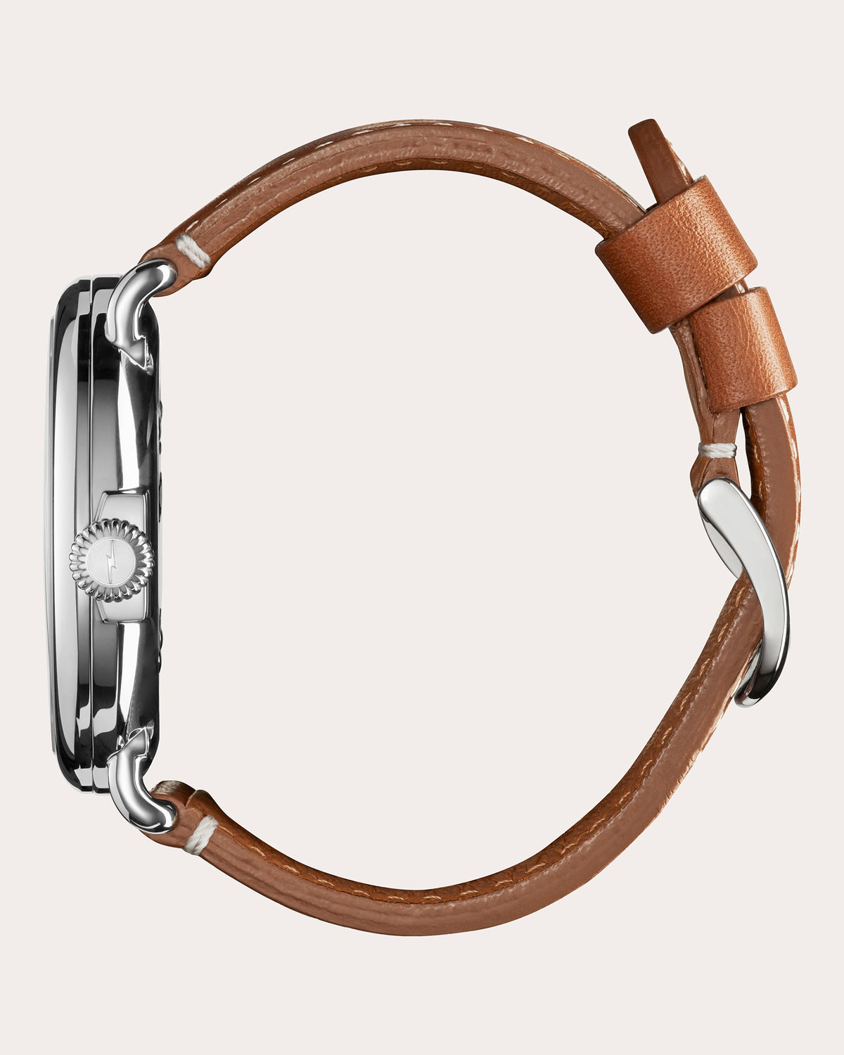 Men's Runwell 47mm Leather-Strap Watch