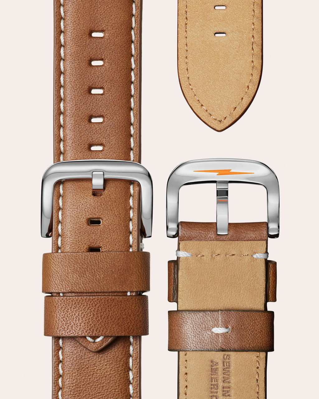 Men's Runwell 47mm Leather-Strap Watch