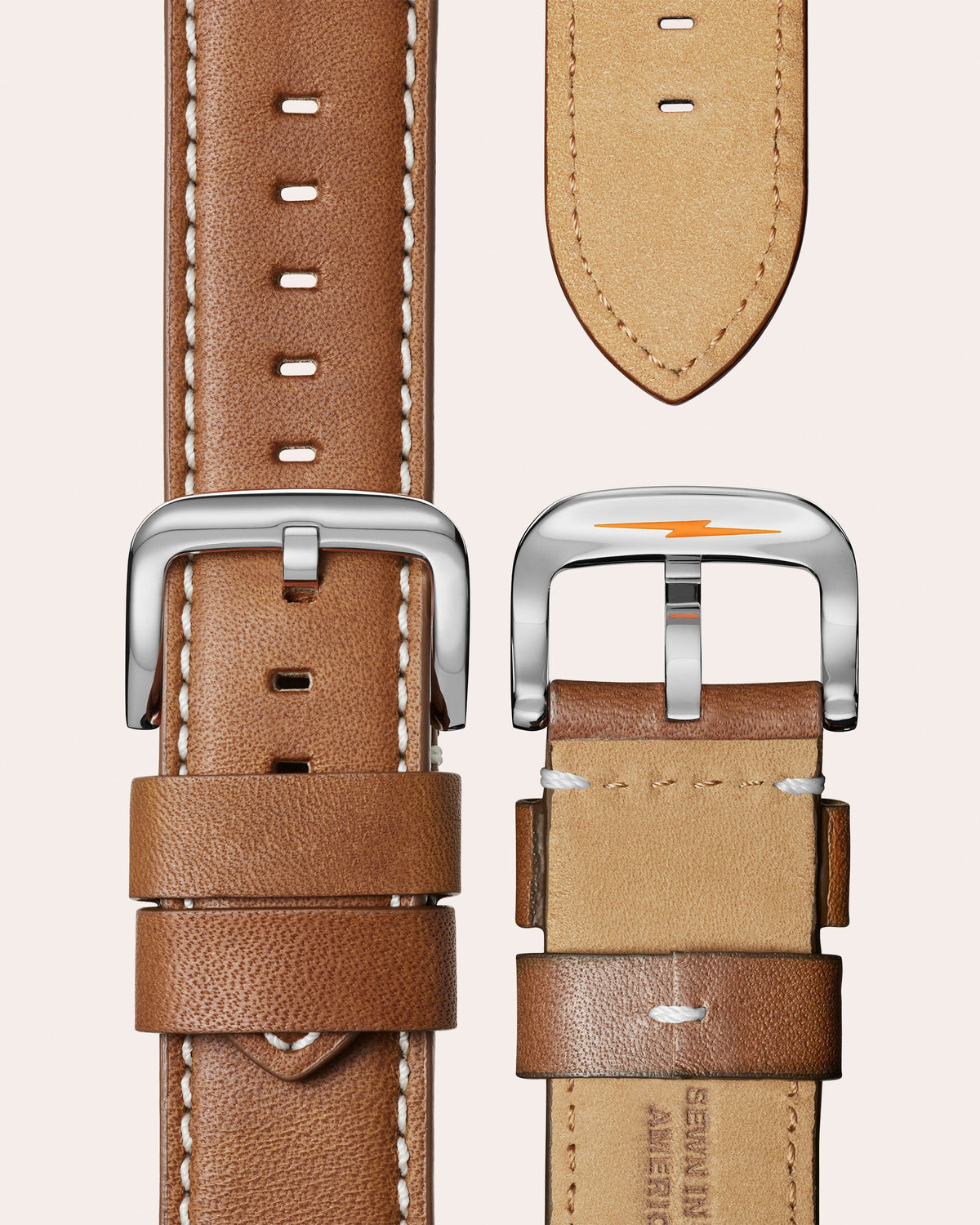 Men's Runwell 47mm Leather-Strap Watch