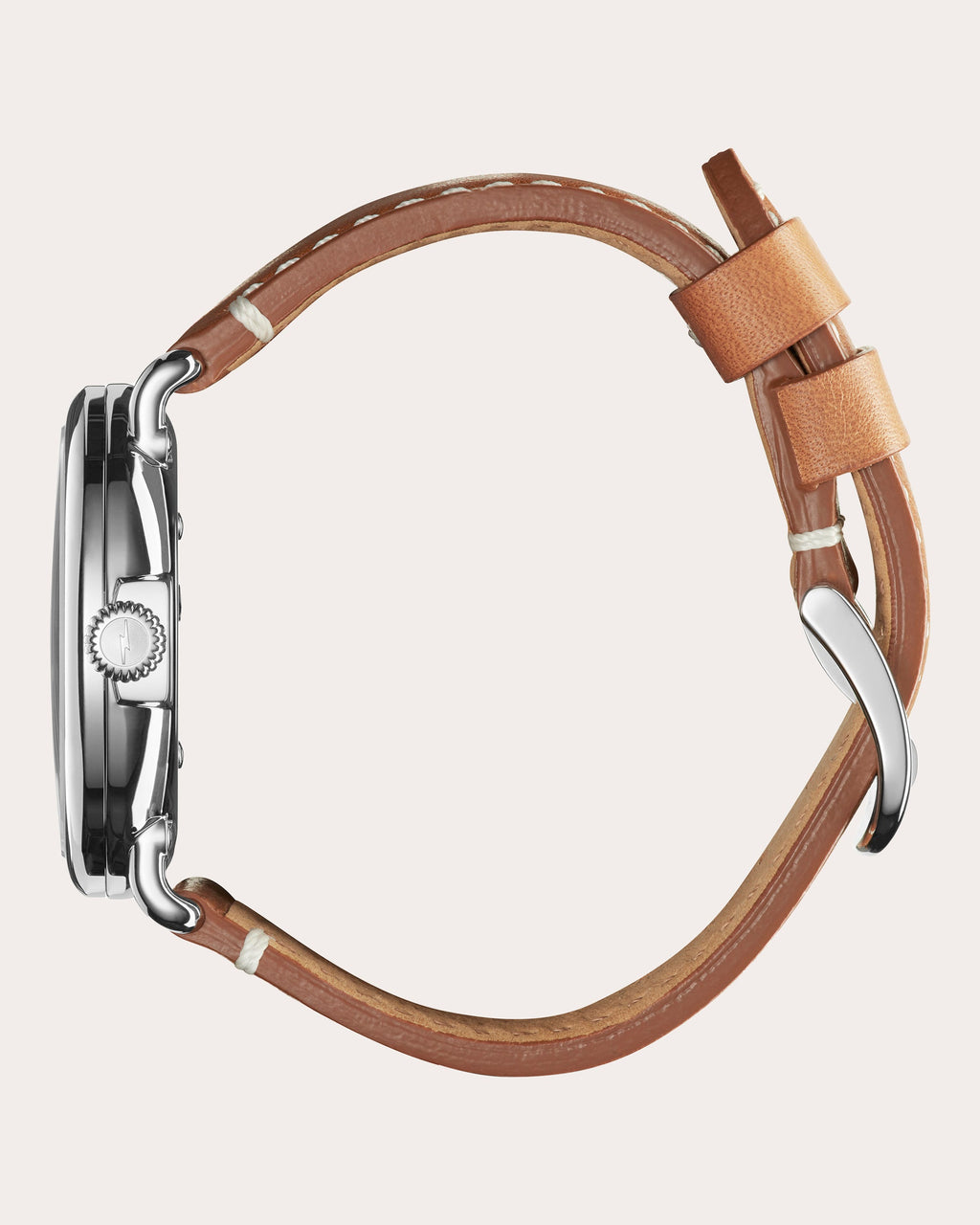 Men's Runwell 41mm Leather-Strap Watch