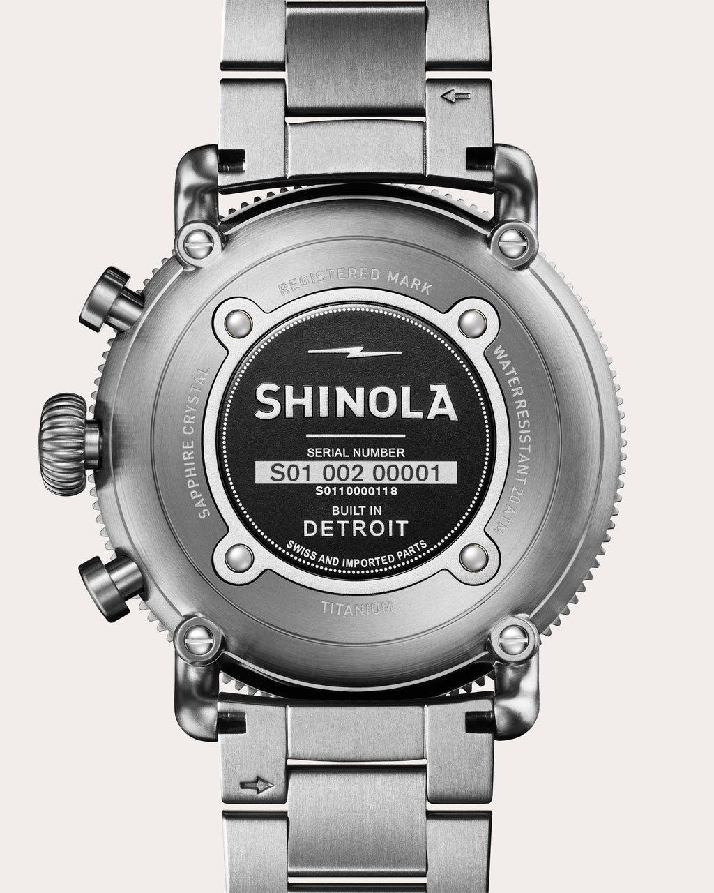 Men's Black Blizzard Runwell 48mm Chronograph Watch