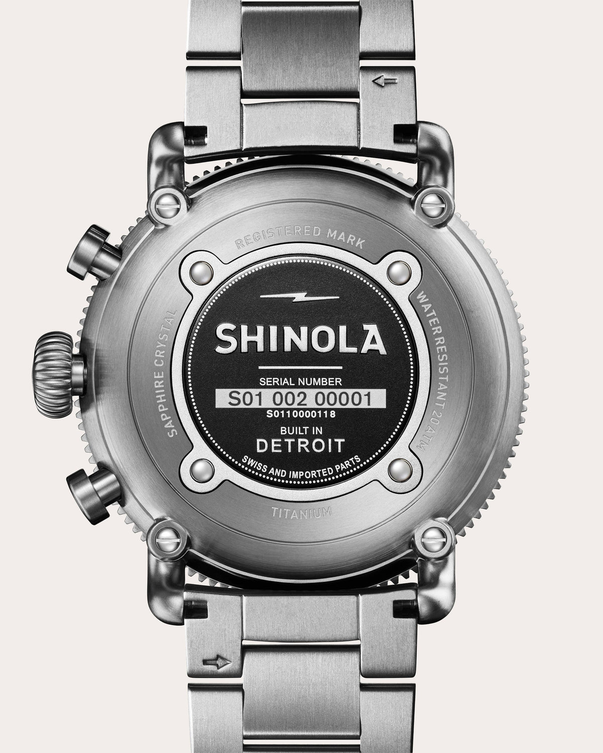 Men's Black Blizzard Runwell 48mm Chronograph Watch