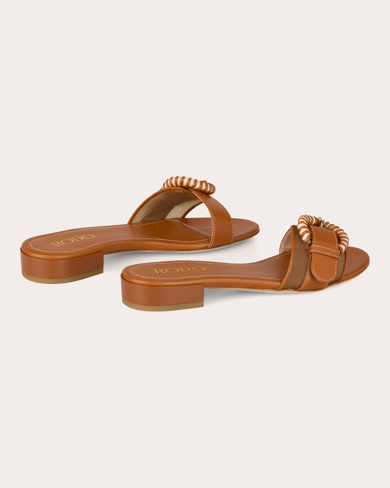 Opal Mesh Leather Buckle Sandal