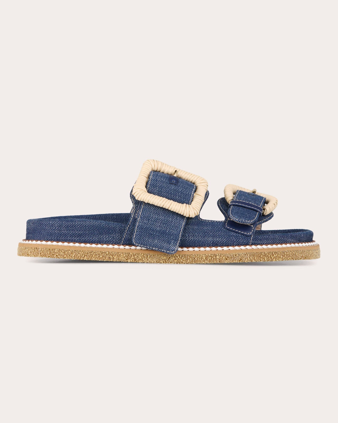 Robin Denim Wicker Buckle Sandal