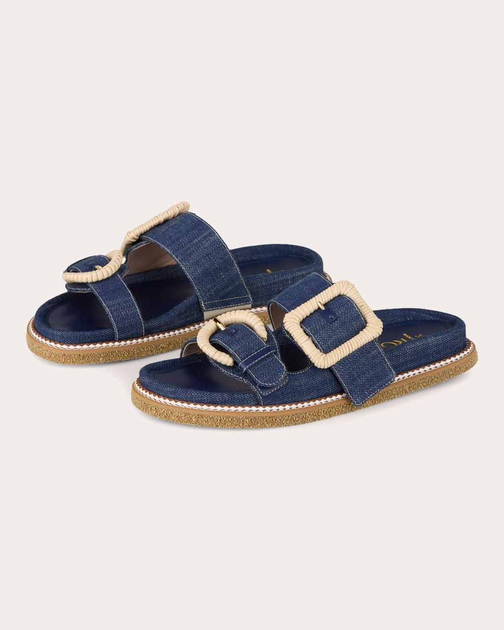 Robin Denim Wicker Buckle Sandal