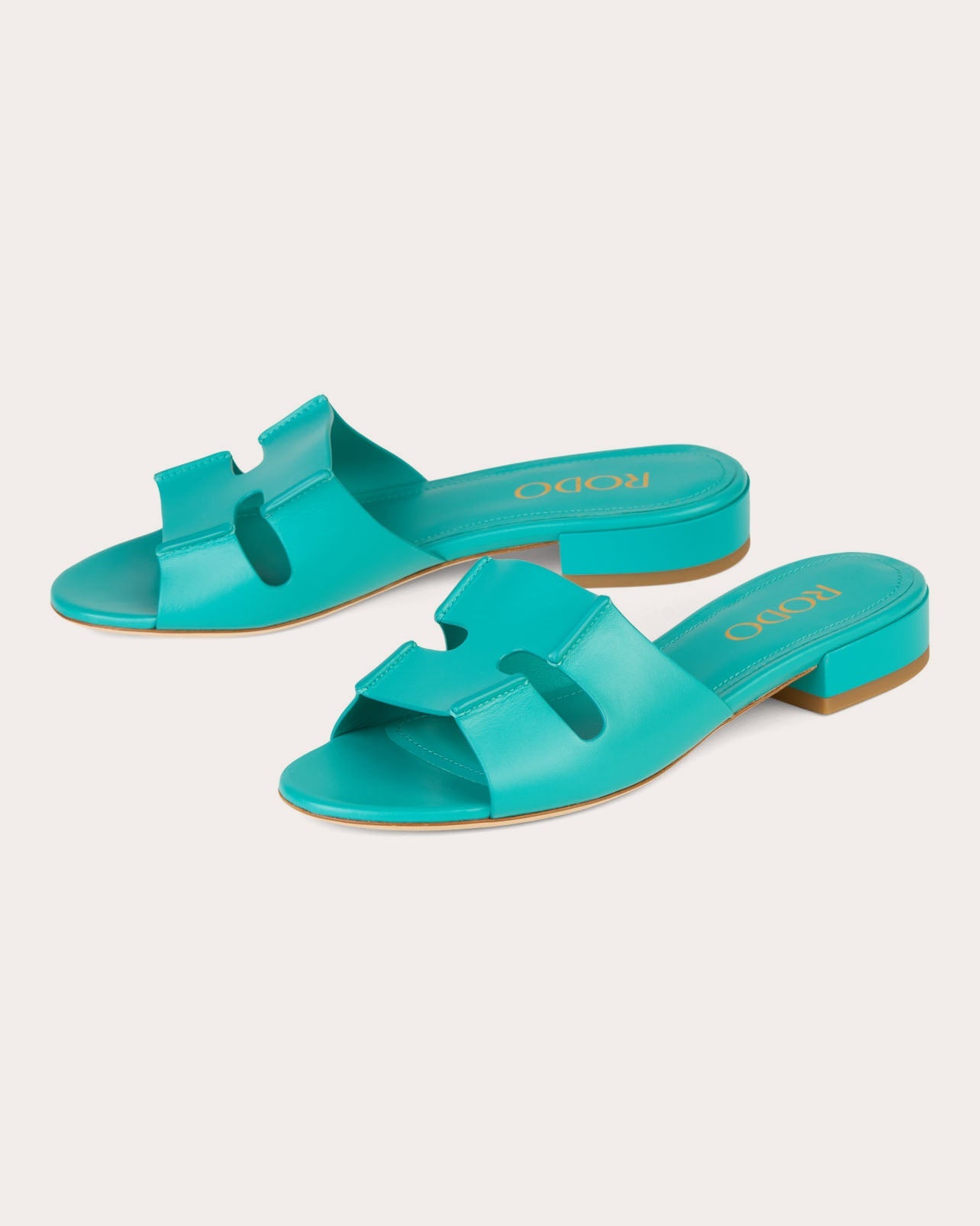 New Sellier Laser-Cut Leather Sandal