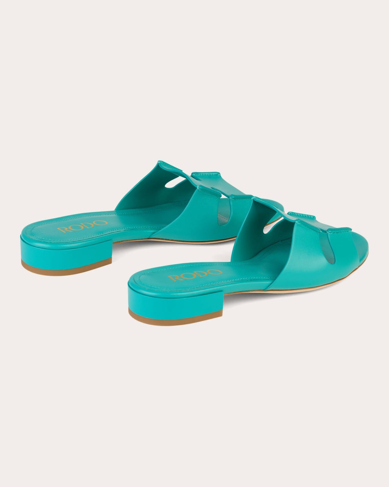 New Sellier Laser-Cut Leather Sandal