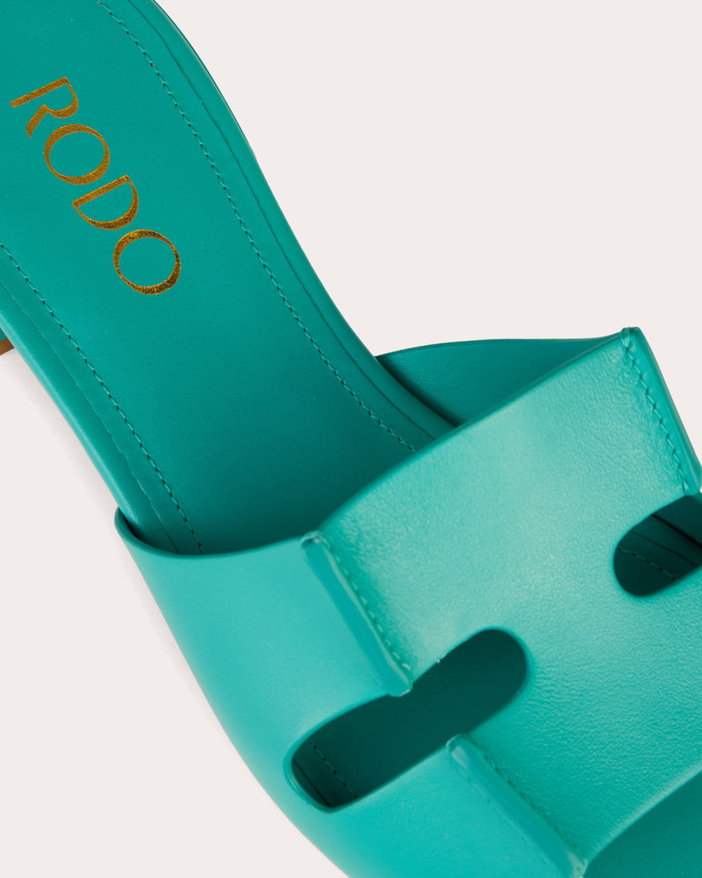 New Sellier Laser-Cut Leather Sandal