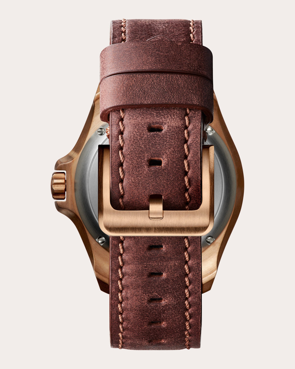 Men's Bronze Monster 43mm Leather-Strap Watch Set