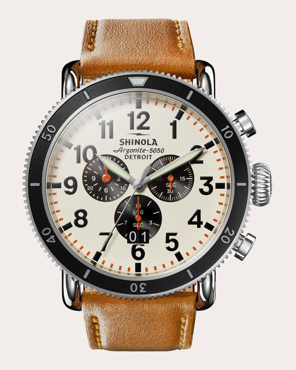 Men's Runwell Sport 48mm Three-Eye Chronograph Watch