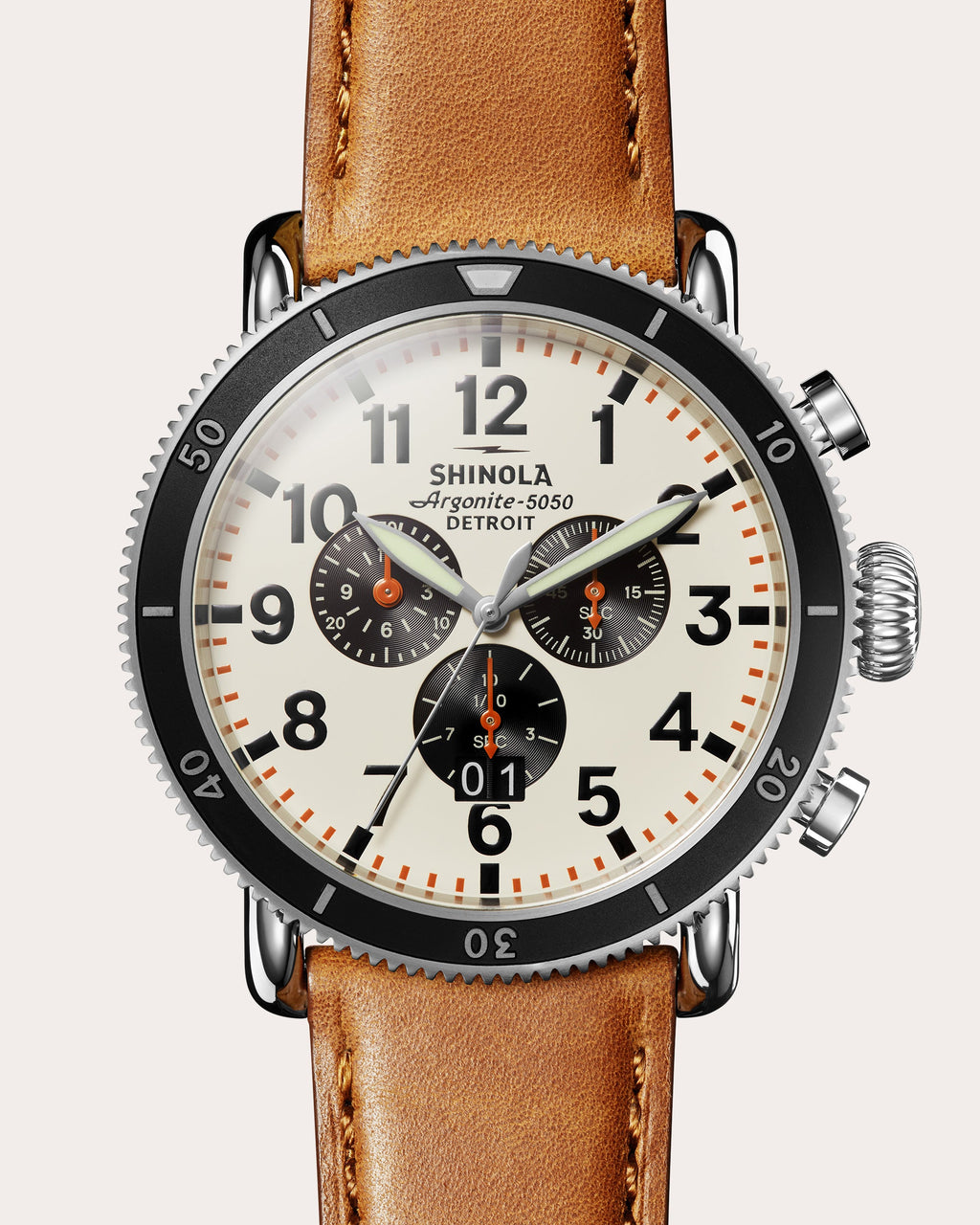 Men's Runwell Sport 48mm Three-Eye Chronograph Watch