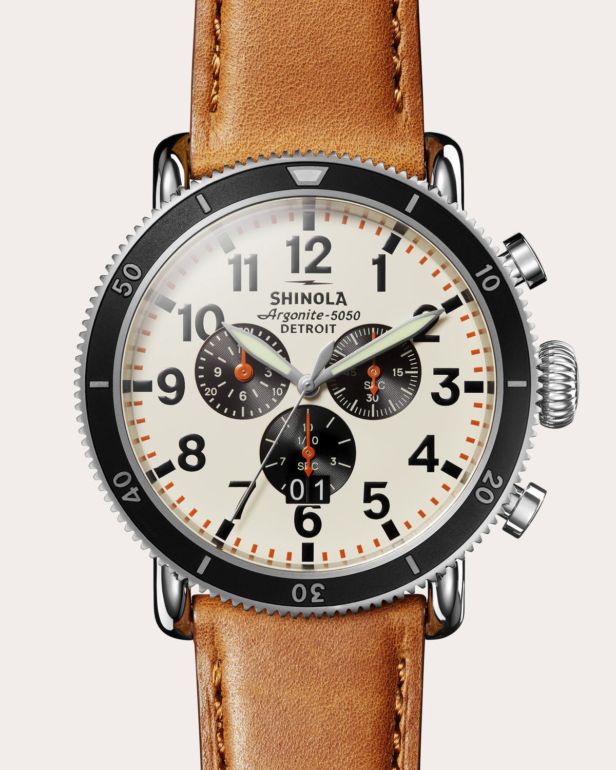 Men's Runwell Sport 48mm Three-Eye Chronograph Watch