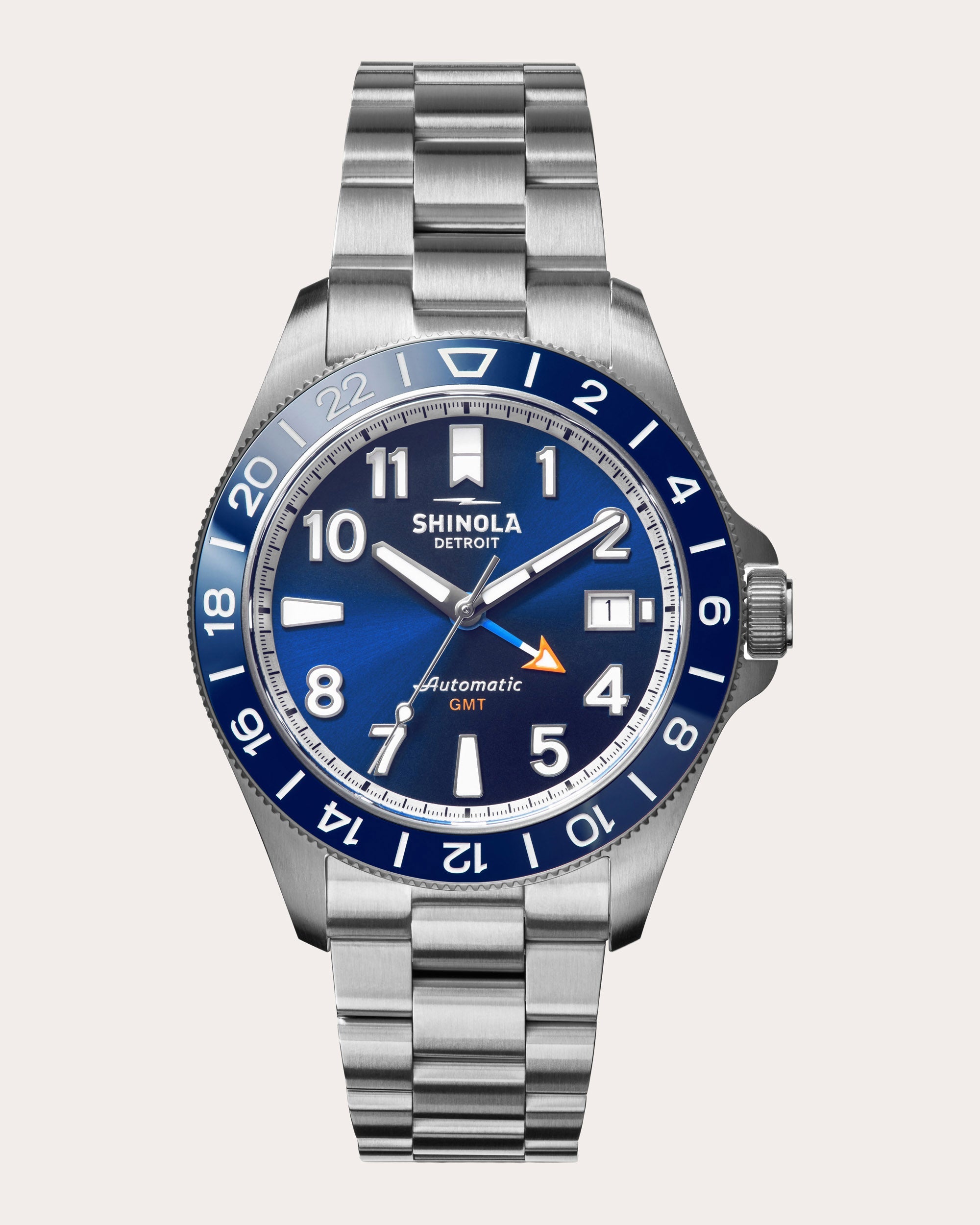 Men's Monster GMT 40mm Bracelet Watch Set