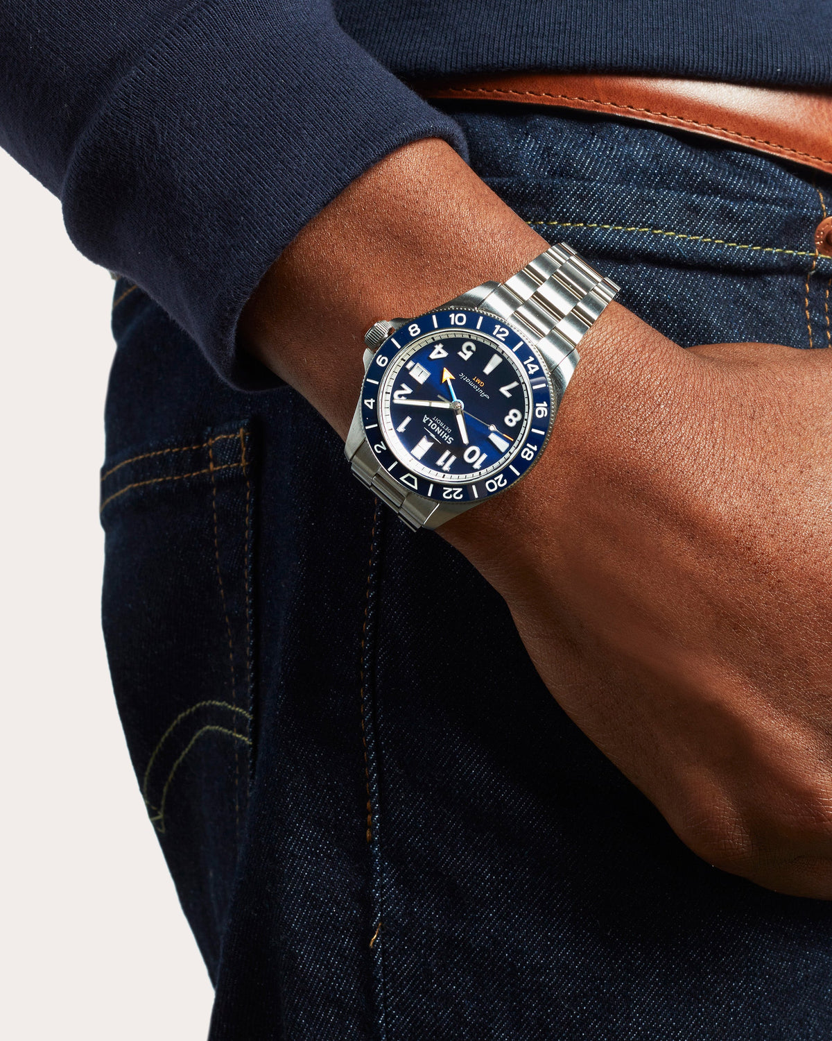 Men's The Monster GMT Automatic 40mm Stainless Steel Watch Set