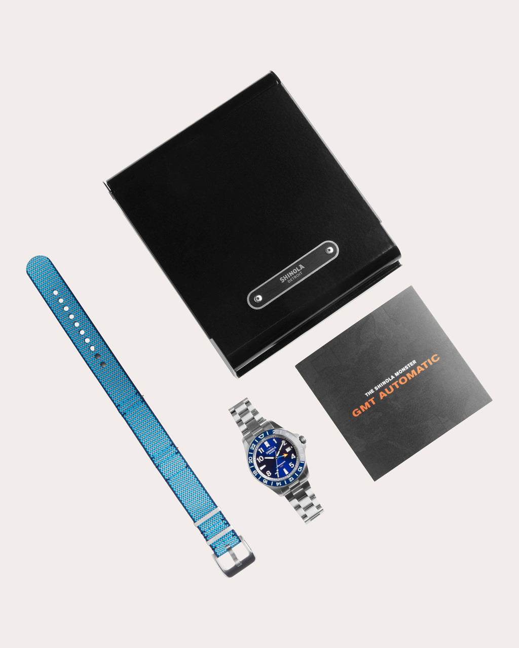 Men's Monster GMT 40mm Bracelet Watch Set