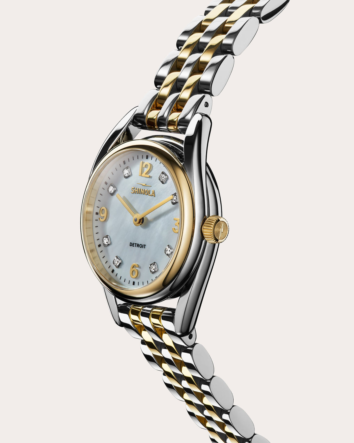 Diamond & Mother of Pearl Derby 30mm Watch