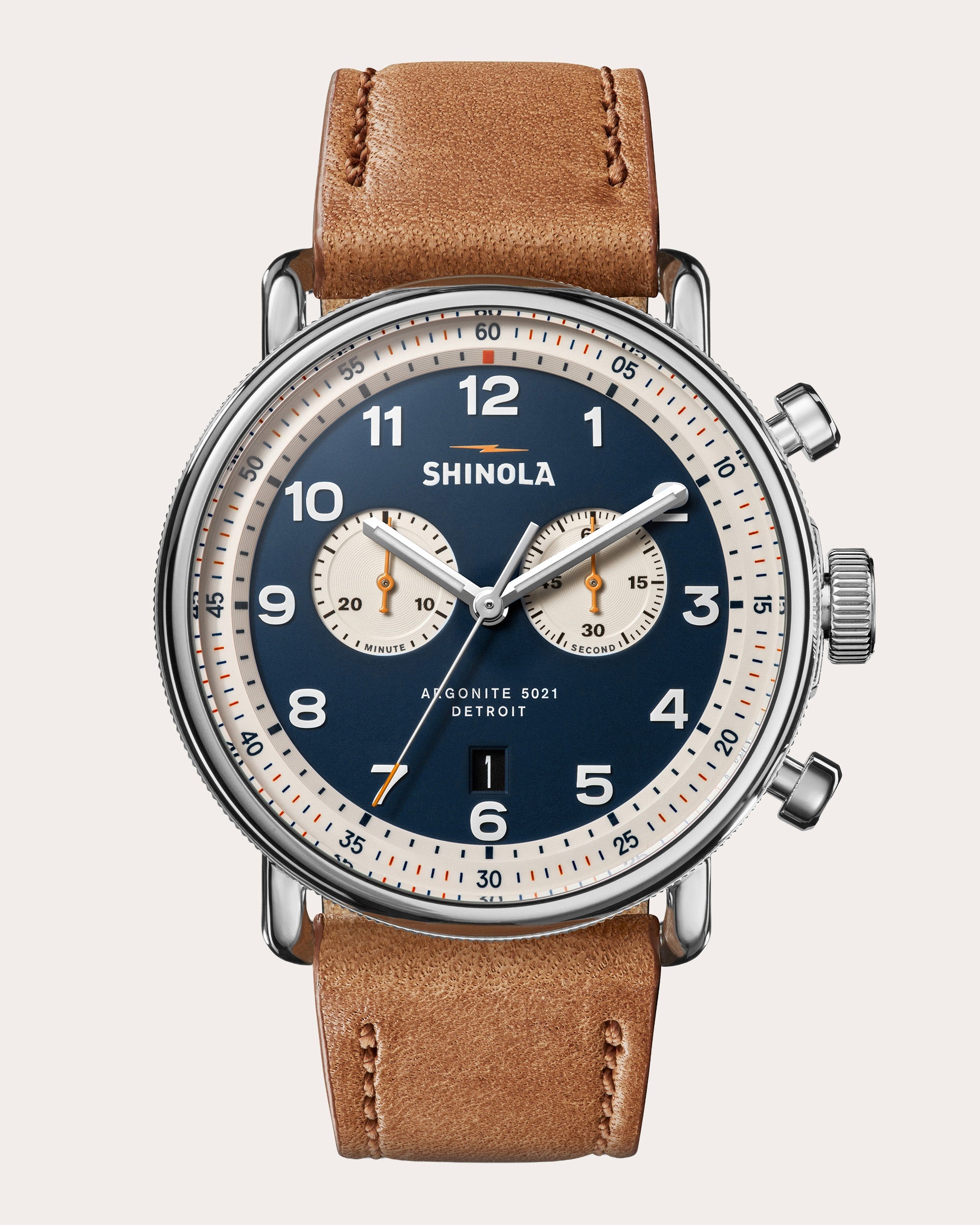 Men's Canfield C56 43mm Two-Eye Chronograph Watch