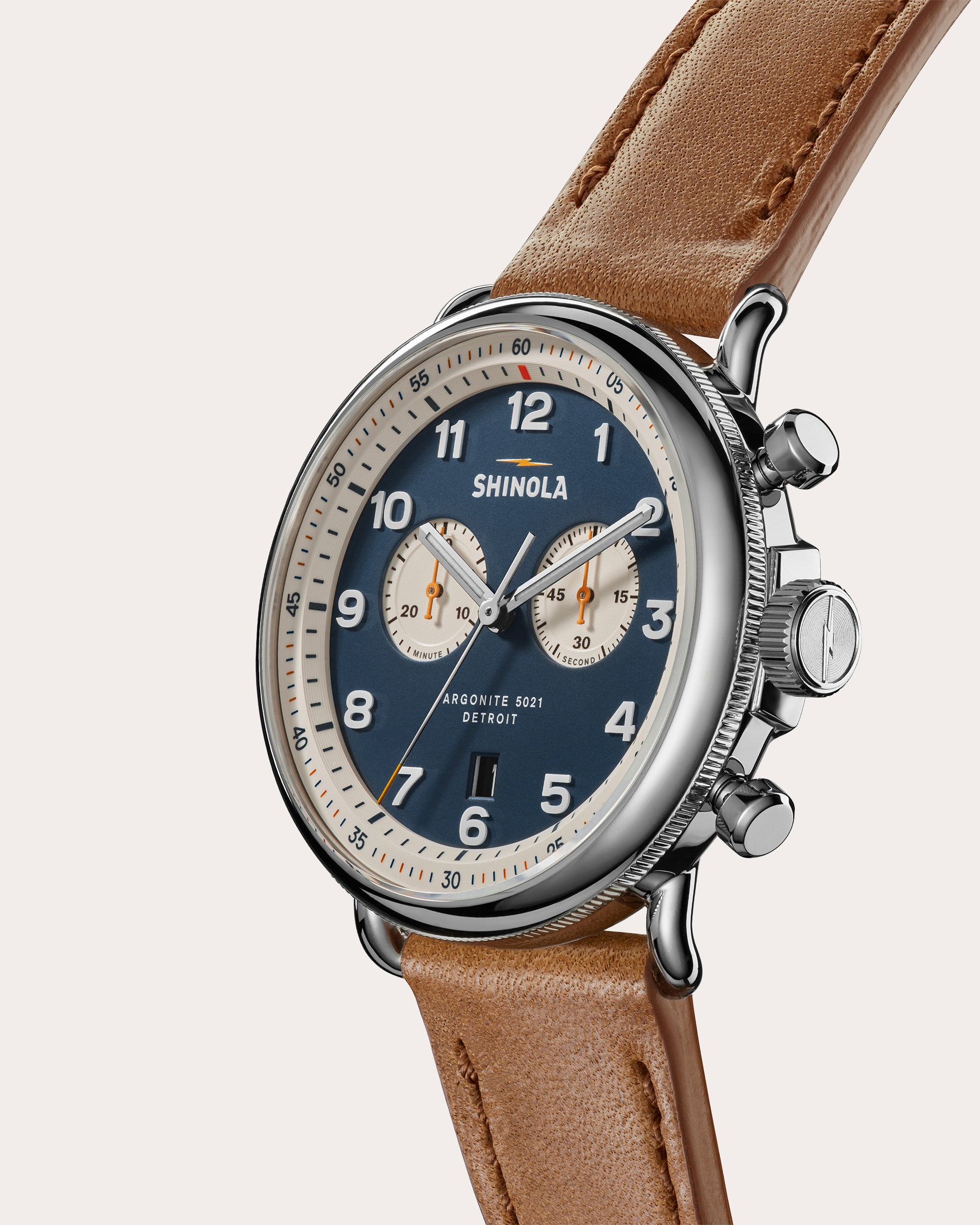 Men's Canfield C56 43mm Two-Eye Chronograph Watch