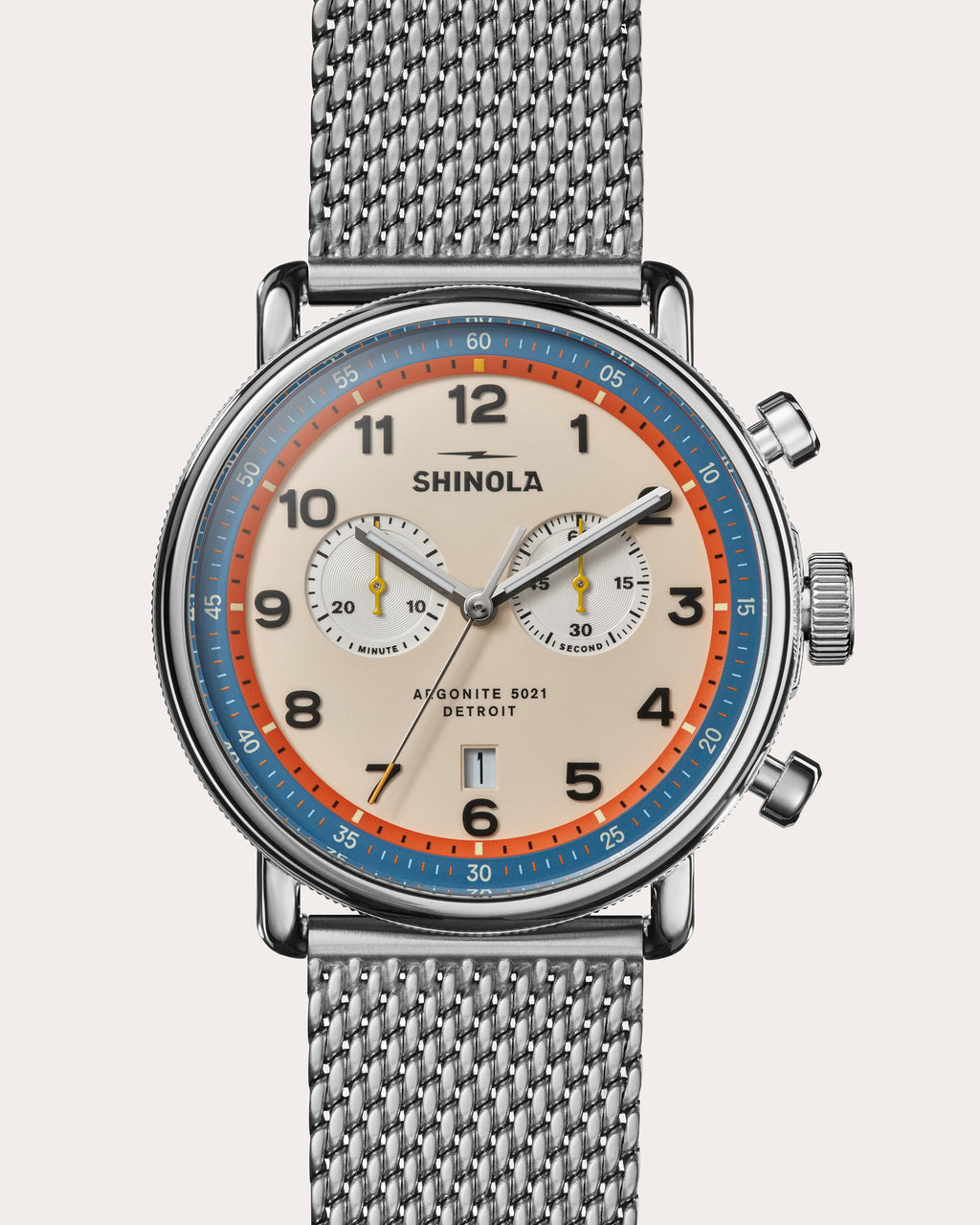 Men's Canfield C56 43mm Two-Eye Chronograph Watch