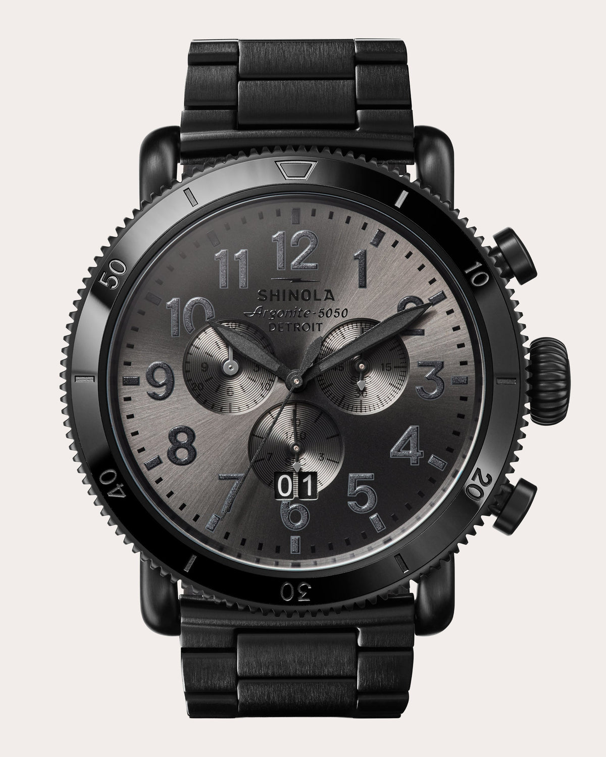 Men's Runwell Sport 48mm Three-Eye Chronograph Watch