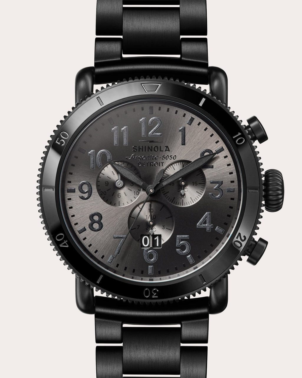 Men's Runwell Sport 48mm Three-Eye Chronograph Watch