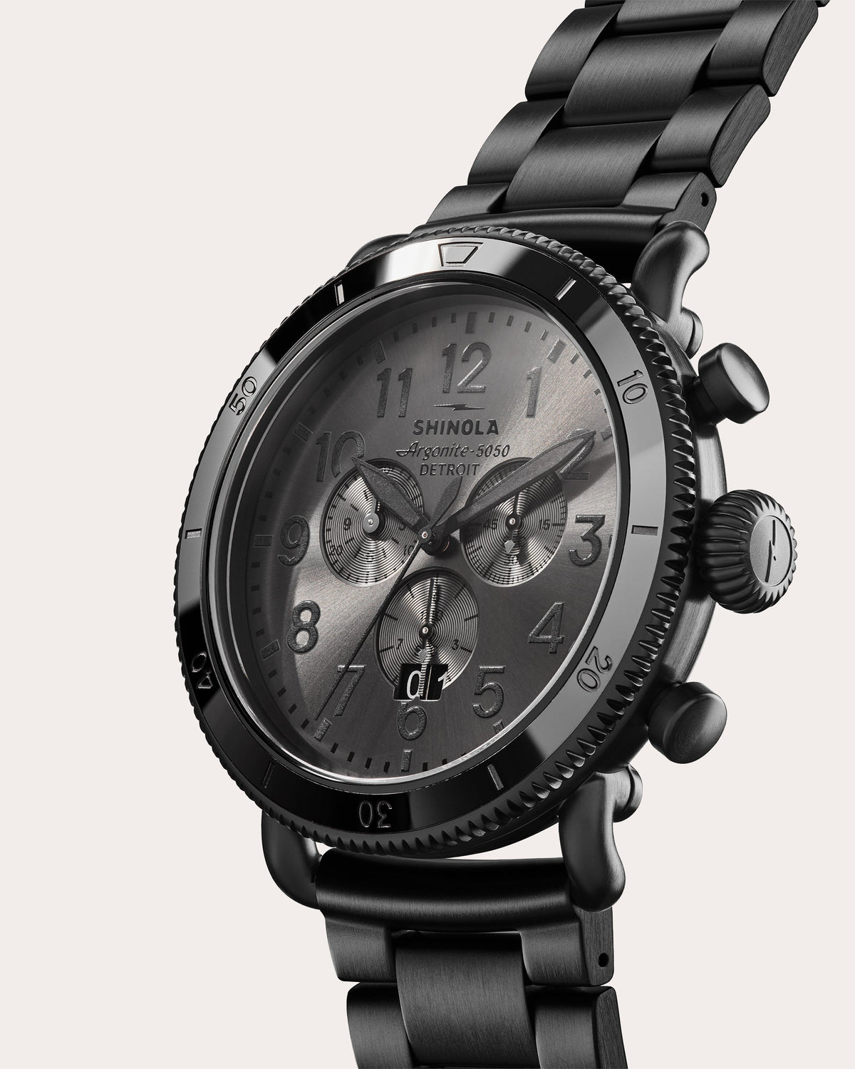Men's Runwell Sport 48mm Three-Eye Chronograph Watch