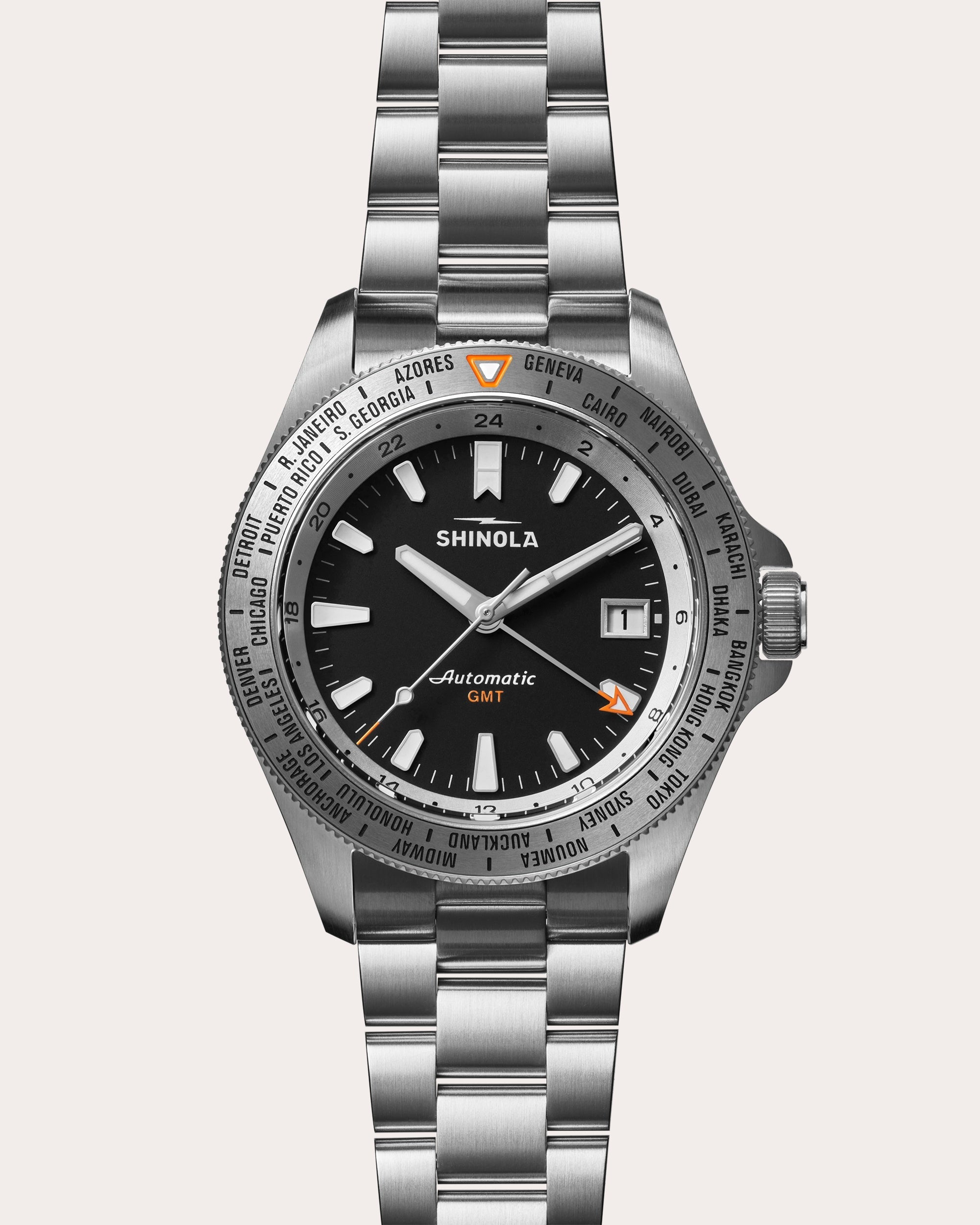 Men's Monster GMT 40mm Bracelet Watch