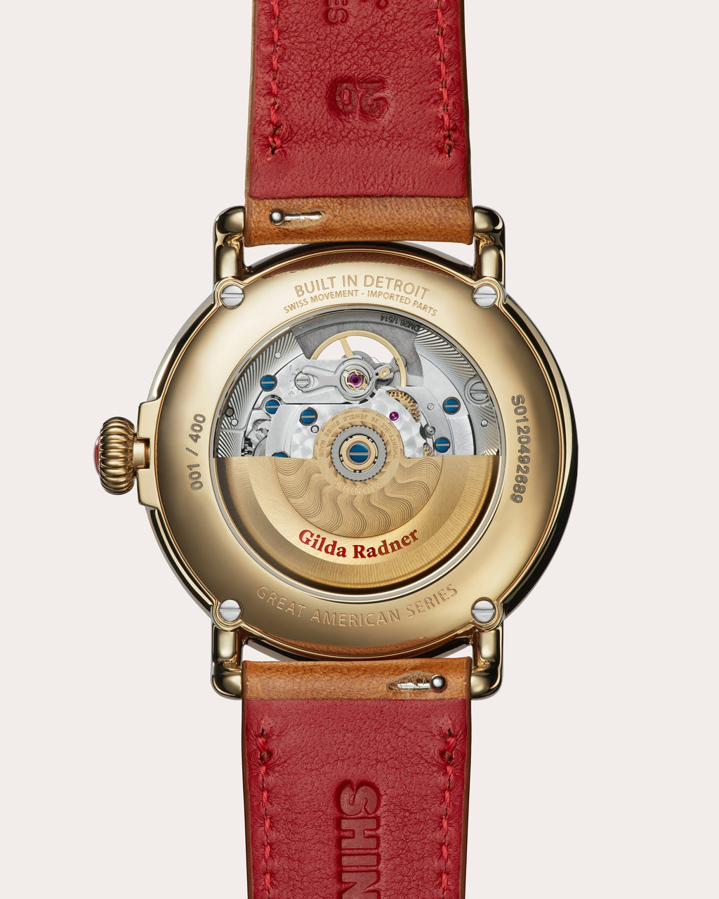 Jasper Runwell Gilda 39mm Leather-Strap Watch