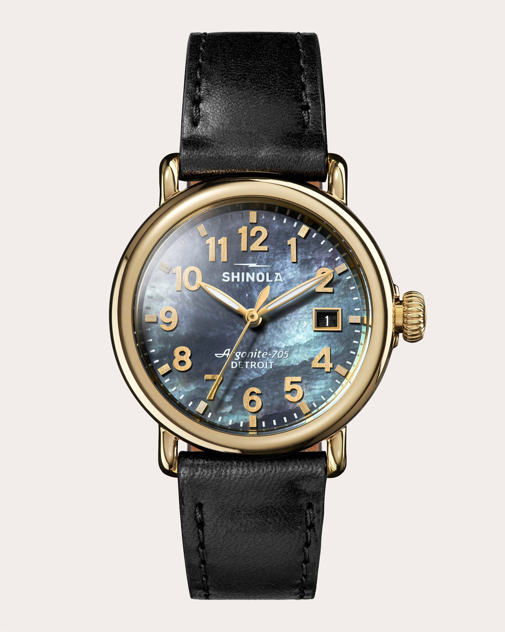 Runwell 36mm Leather-Strap Watch