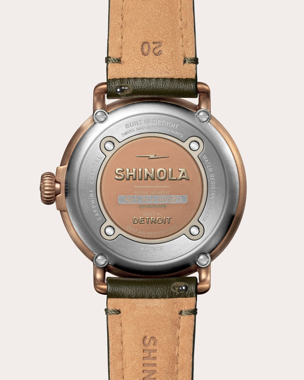 Men's Runwell 43mm Sub-Second Leather Watch
