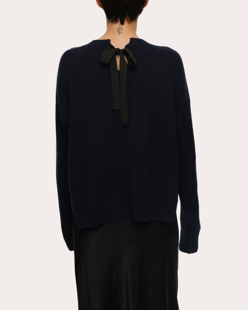 Brina Cotton Cashmere Bow Sweater