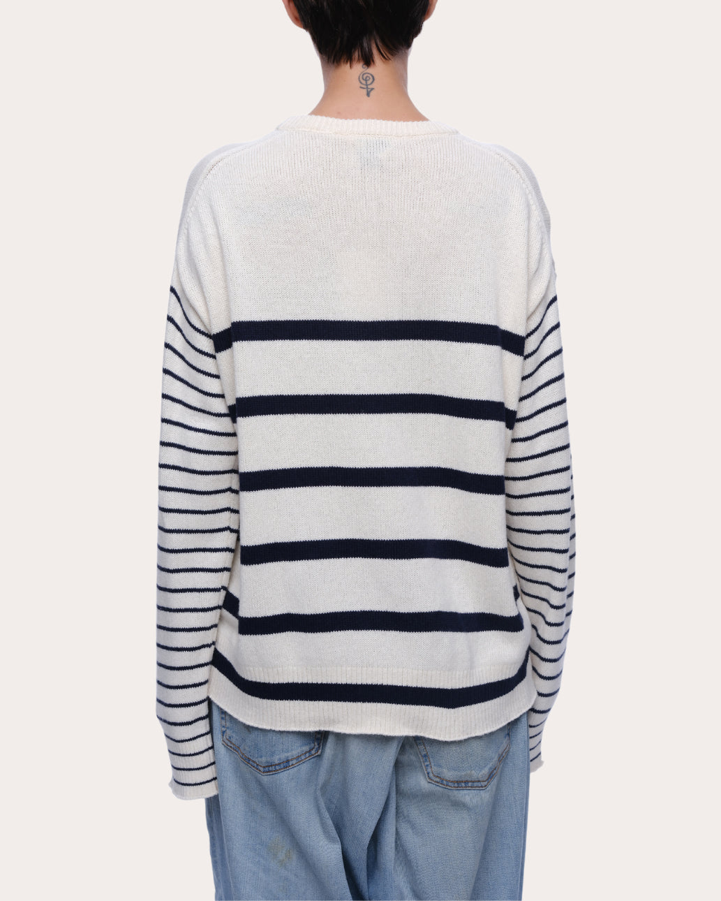 Nic Stripe Cotton Cashmere Sweater