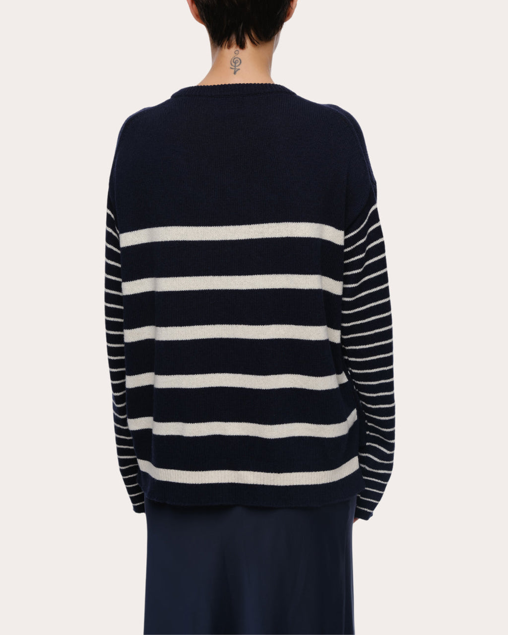 Nic Stripe Cotton Cashmere Sweater