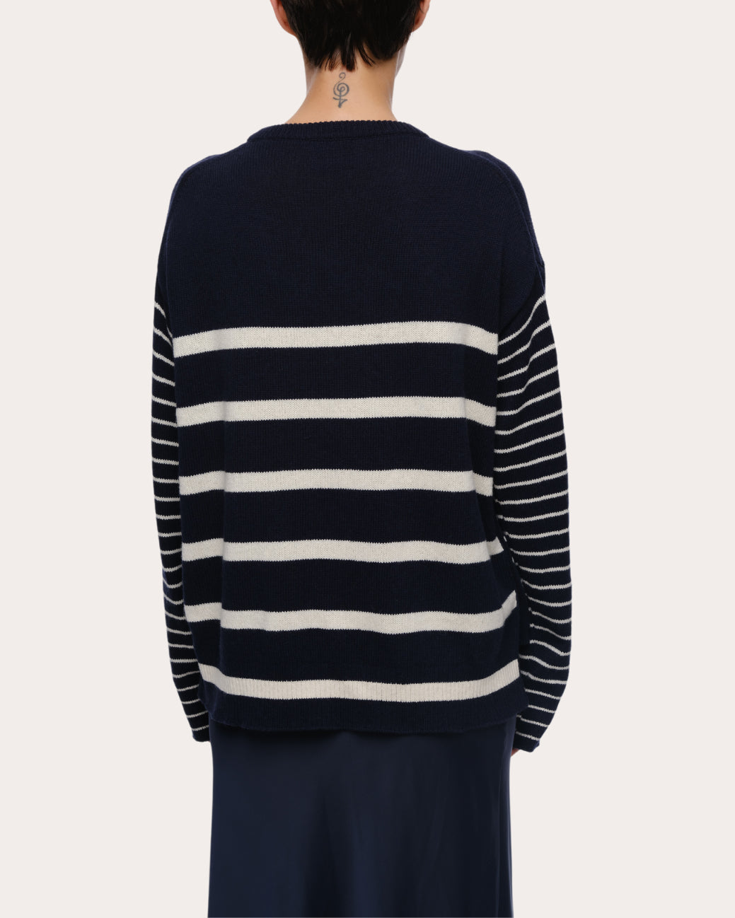 Nic Stripe Cotton Cashmere Sweater