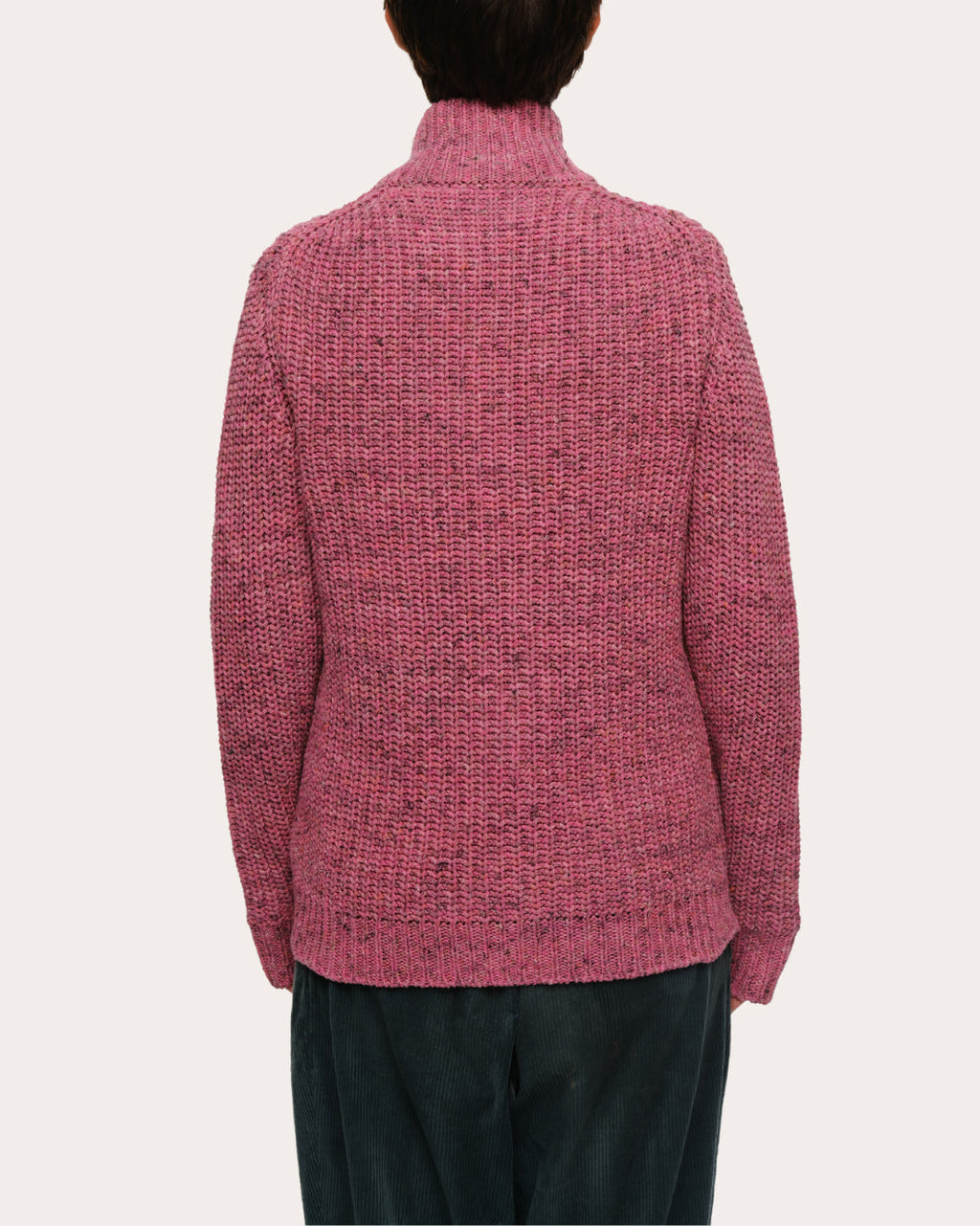 Dave Ribbed Knit Zip Cardigan