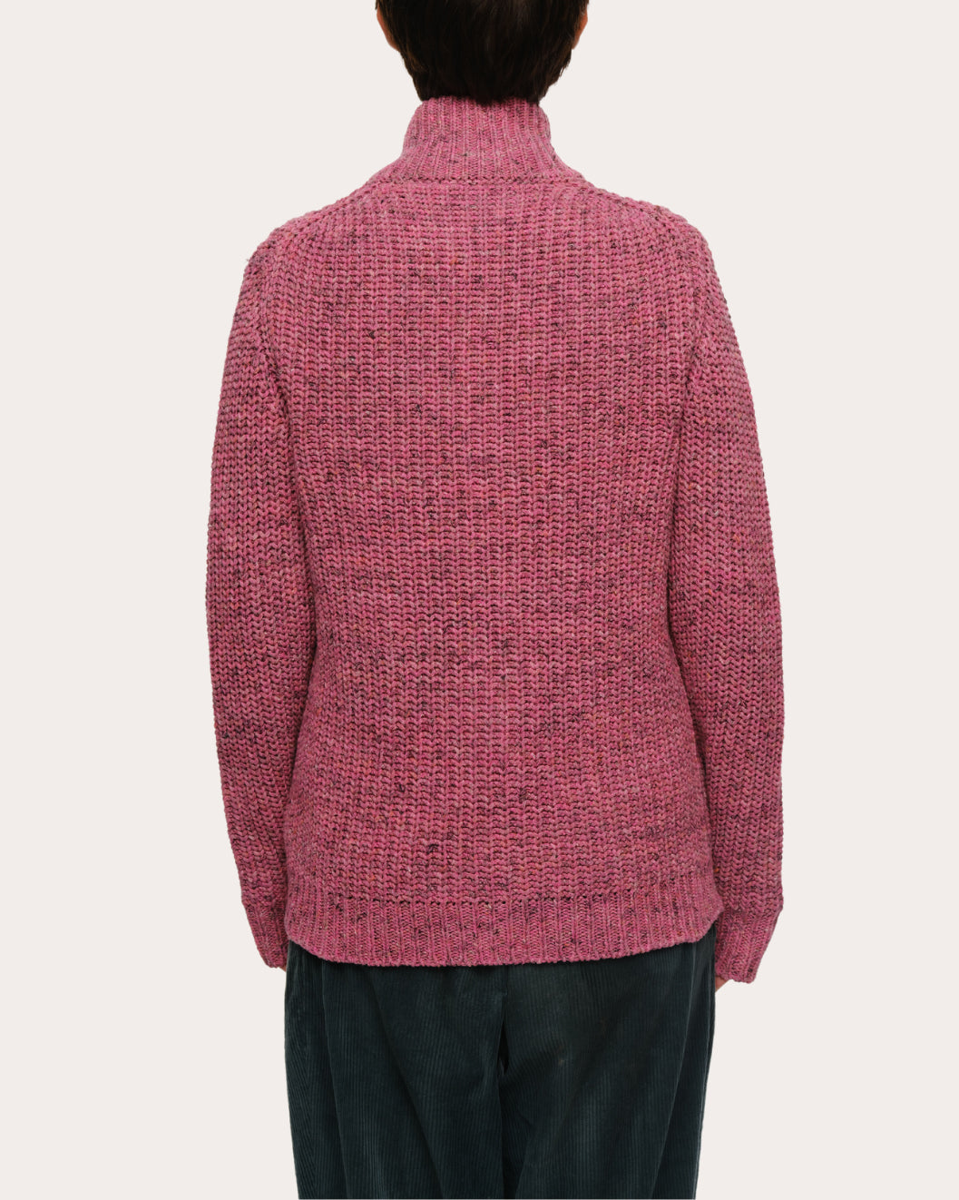 Dave Ribbed Knit Zip Cardigan