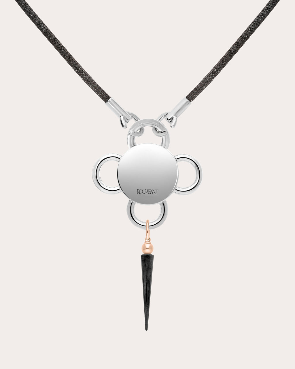 Tanzanite & 18k Rose Gold Bolt Pendant Necklace