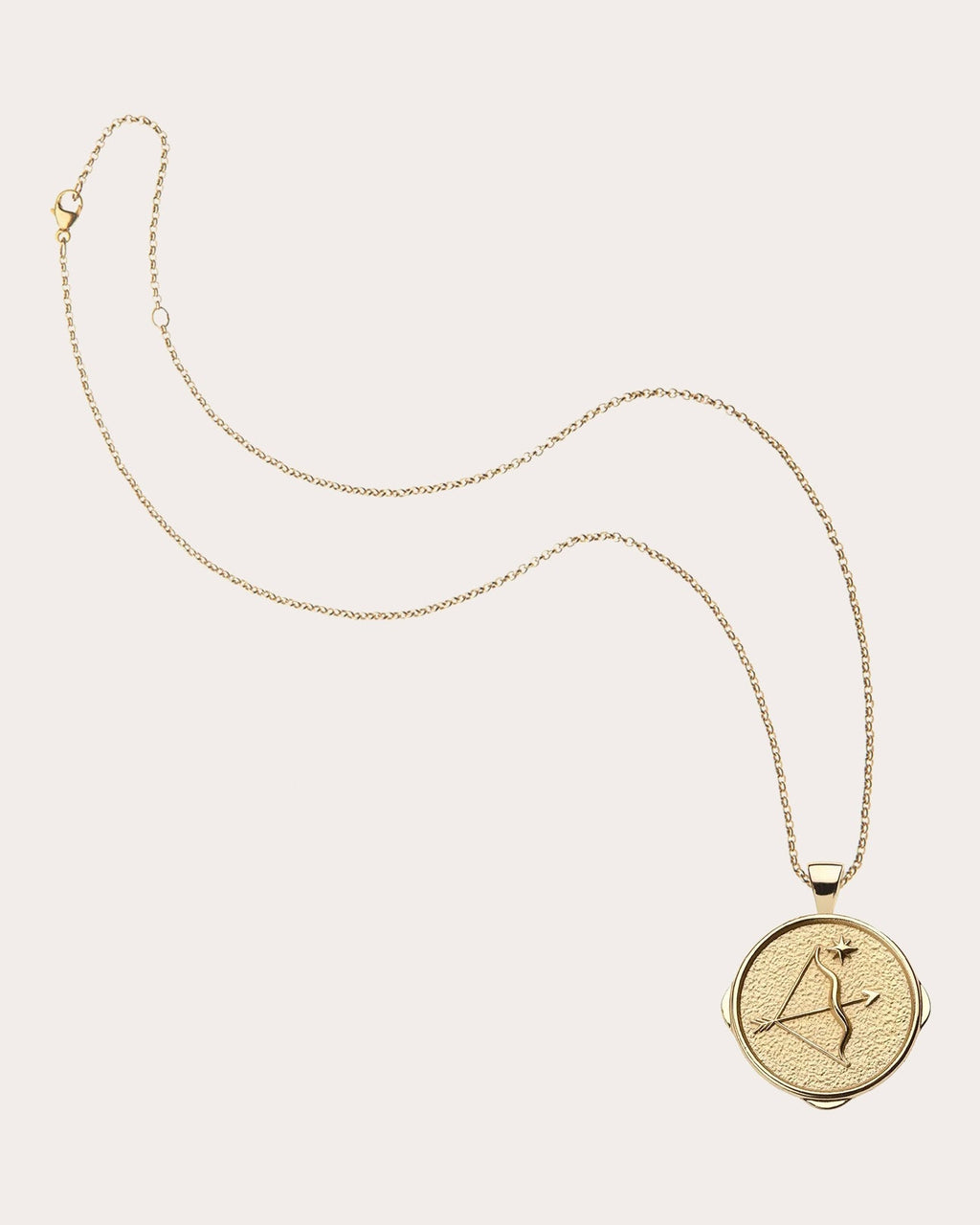 SAGITTARIUS Small Zodiac Coin Pendant Necklace