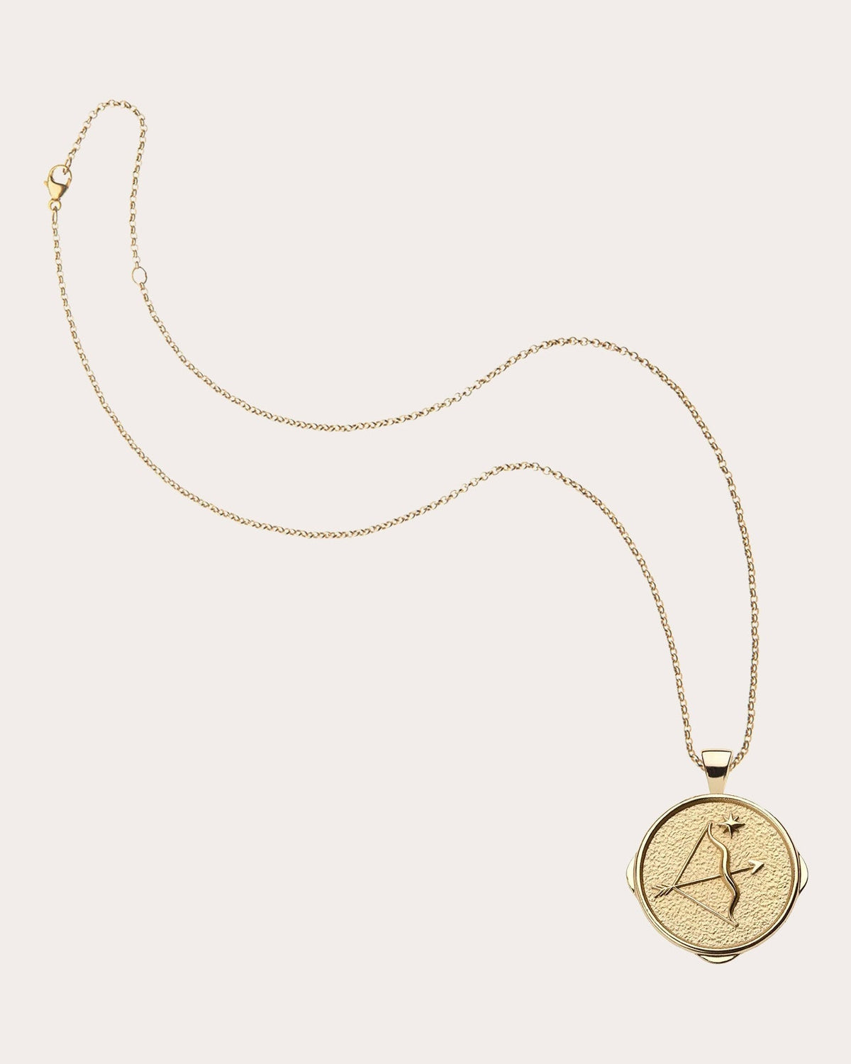 SAGITTARIUS Small Zodiac Coin Pendant Necklace