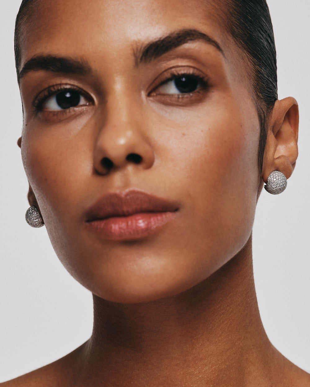 Diamond Mini Orbs Stud Earrings