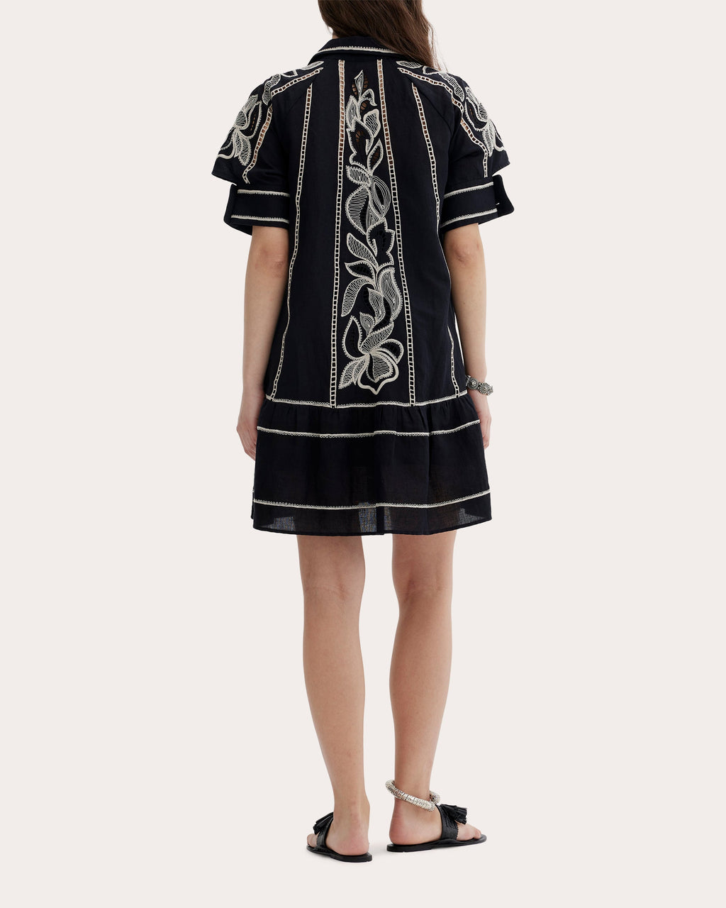 Yuddha Embroidered Shirt Dress